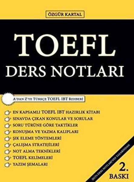 Sokak Kitapları Yayınları TOEFL Ders Notları
