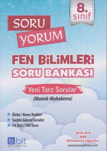 Bulut 8. Sınıf Soru Yorum Fen Bilimleri Soru Bankası