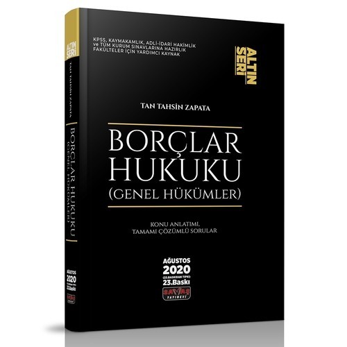 Borçlar Hukuku Genel Hükümler Konu Anlatımı Altın Seri