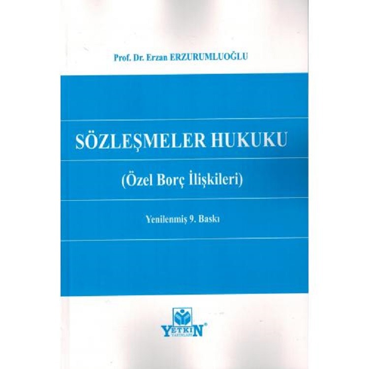 Sözleşmeler Hukuku (Özel Borç İlişkileri)