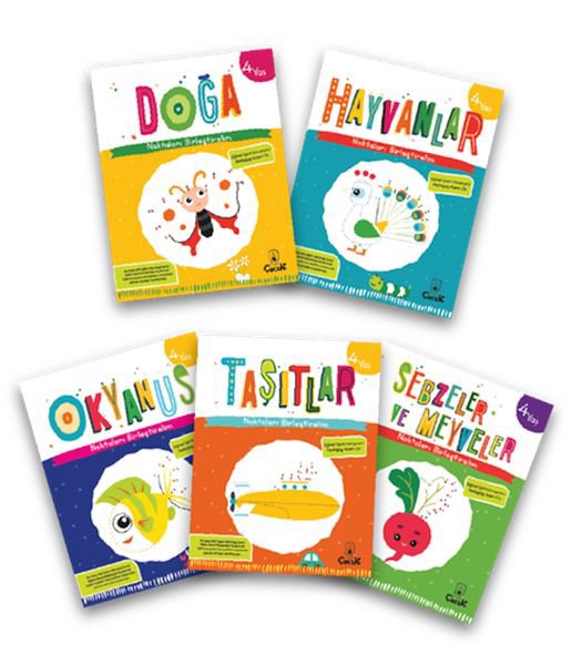 Noktaları Birleştirelim Serisi 4 Yaş (5 Kitap)