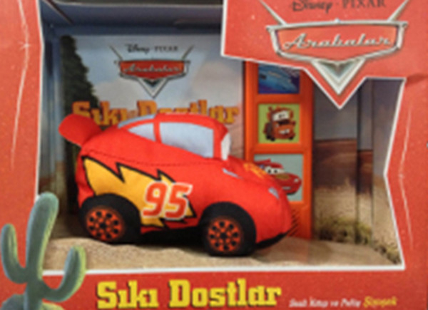 Disney Arabalar Sıkı Dostlar / Sesli Kitap ve Pelüş Şimşek