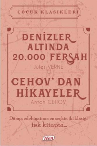 Çocuk Klasikleri - Denizler Altında 20.000 Fersah - Cehovdan Hikayeler (Ciltli)