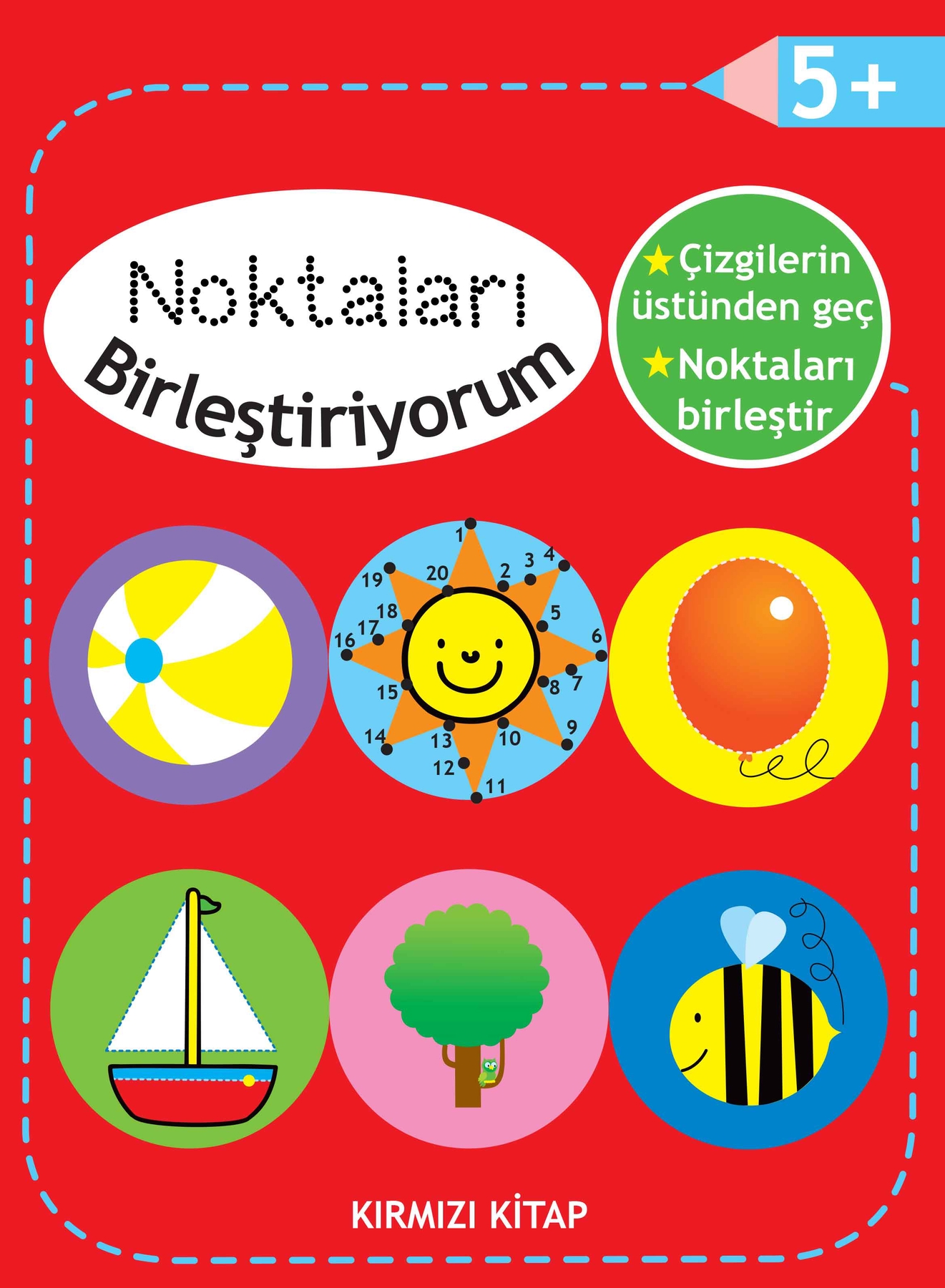 Noktaları Birleştiriyorum - Kırmızı Kitap +5 Yaş