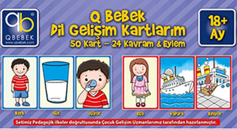 Q Bebek Dil Gelişim Kartlarım (18+Ay)