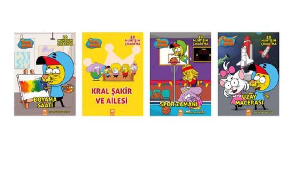 Kral Şakir Boyama 4 Kitaplık