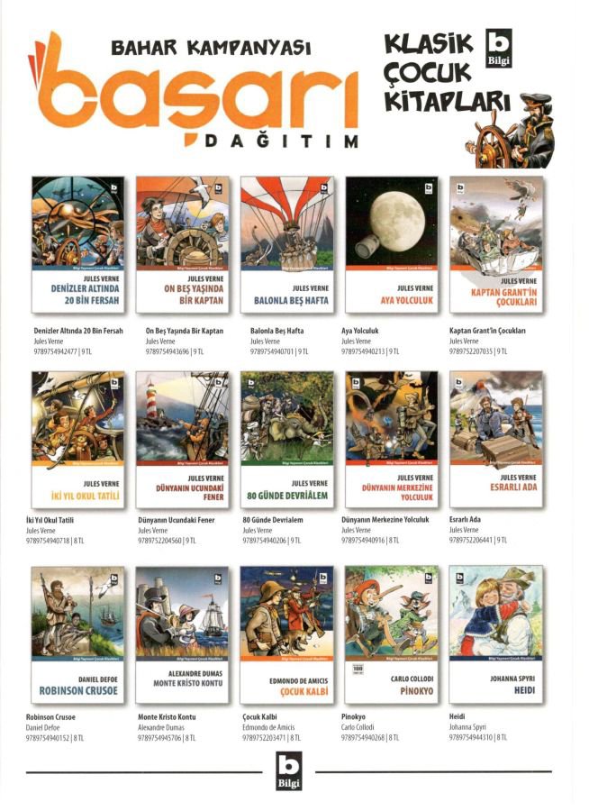Bilgi Klasik Çocuk Kitapları (61 ÇEŞİT - 122 AD)