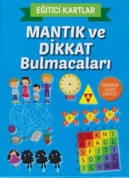 Eğitici Kartlar Mantık ve Dikkat Bulmacaları