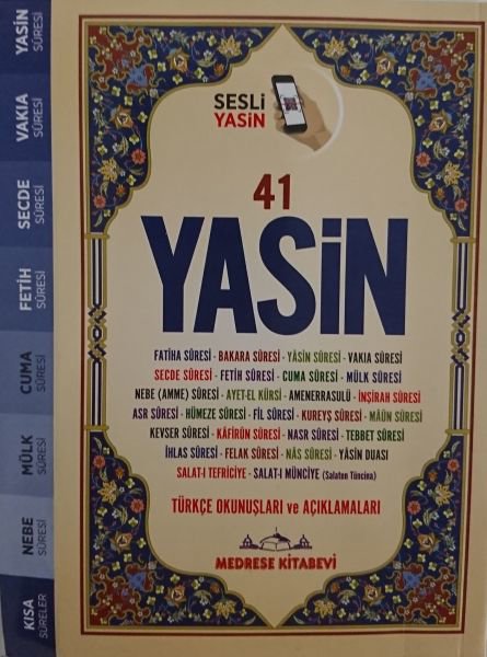 Türkçe Okunuşlu ve Mealli, Sesli 41Yasin-i Şerif (Çanta Boy)