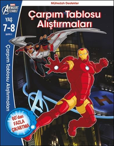 Marvel Avengers Assemble Çarpım Tablosu Alıştırmaları 7-8 Yaş