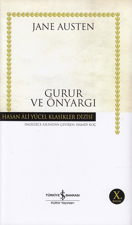 Gurur ve Önyargı - Hasan Ali Yücel Klasikleri (Ciltli)