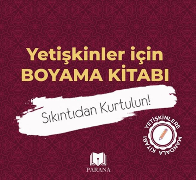 Yetişkinler İçin Boyama Kitabı-Mandala