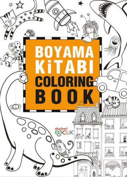 Boyama Kitabı - Coloring Book - 24X33,5 cm