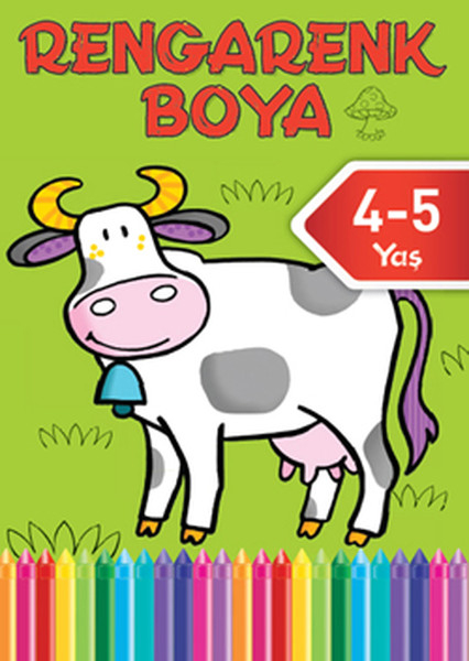 Rengarenk Boya -4 / 4-5 Yaş Yeşil Kitap