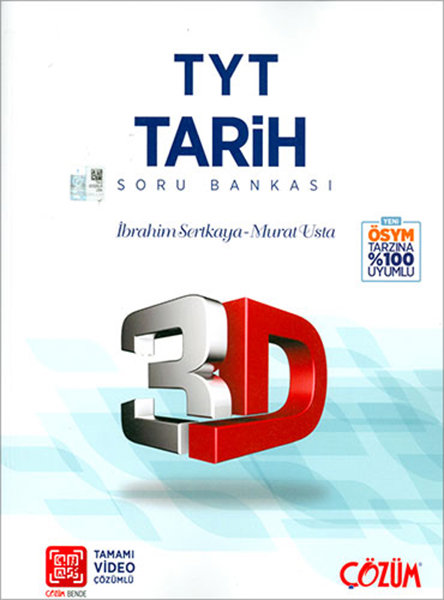 3D TYT Tarih Tamamı Video Çözümlü Soru Bankası  (Yeni)