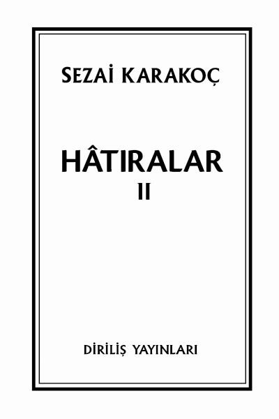 Hatıralar II