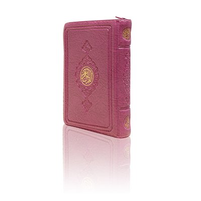 Cep Boy Kur'an-ı Kerim (Lila Renk, Kılıflı, Mühürlü)