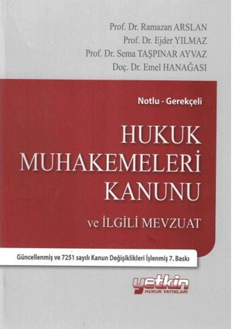 Hukuk Muhakemeleri Kanunu ve İlgili Mevzuat