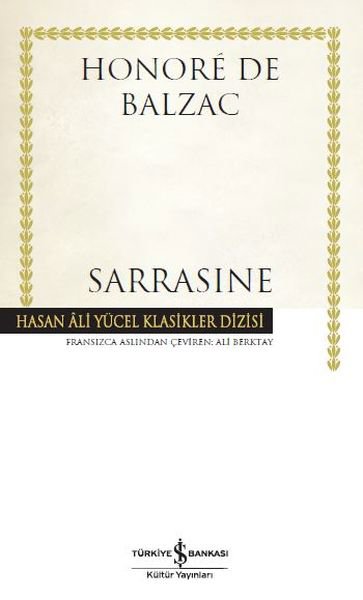 Sarrasine - Hasan Ali Yücel Klasikleri (Ciltli)
