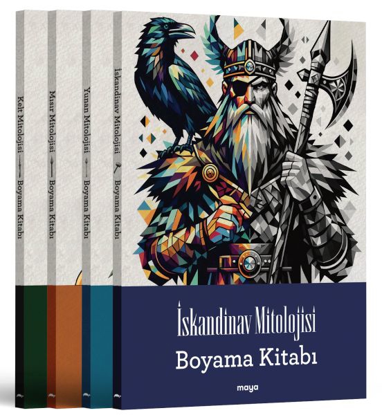 Maya Mitoloji Boyama Seti - 4 Kitap