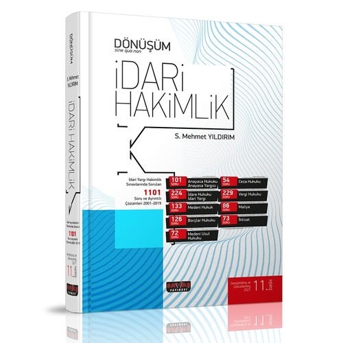 Savaş Yayınları Dönüşüm İdari Hakimlik Soru Bankası