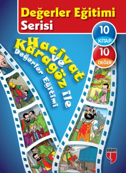 Değerler Eğitimi Serisi - Hacivat ve Karagöz ile Değerler Eğitimi (10 Kitaplık Set)
