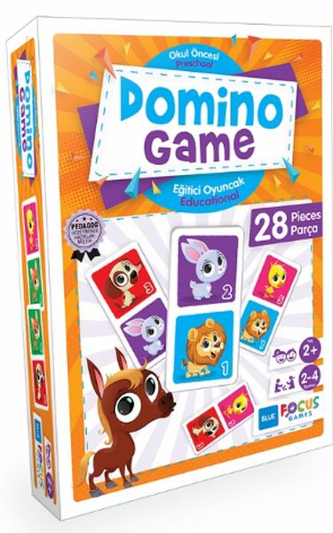 Blue Focus Domino Game - Puzzle 28 Parça