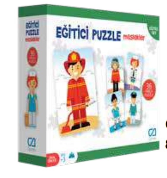 Eğitici Puzzle - Meslekler