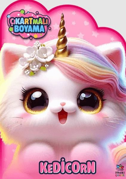Kedicorn Zamanı - Çıkartmalı Boyama Kitabı