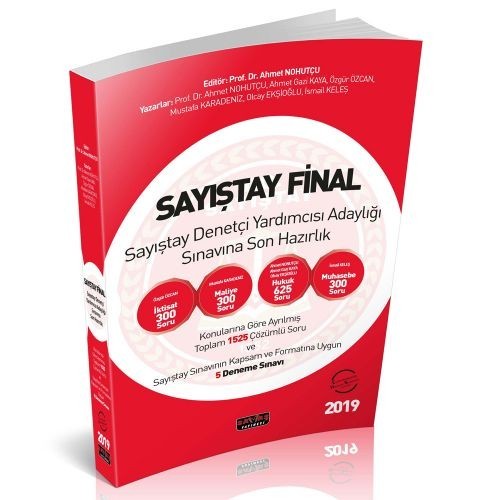 Sayıştay Final Sayıştay Denetçi Yardımcısı Adaylığı Sınavına Son Hazırlık Soru Bankası Savaş Yayınları 2019