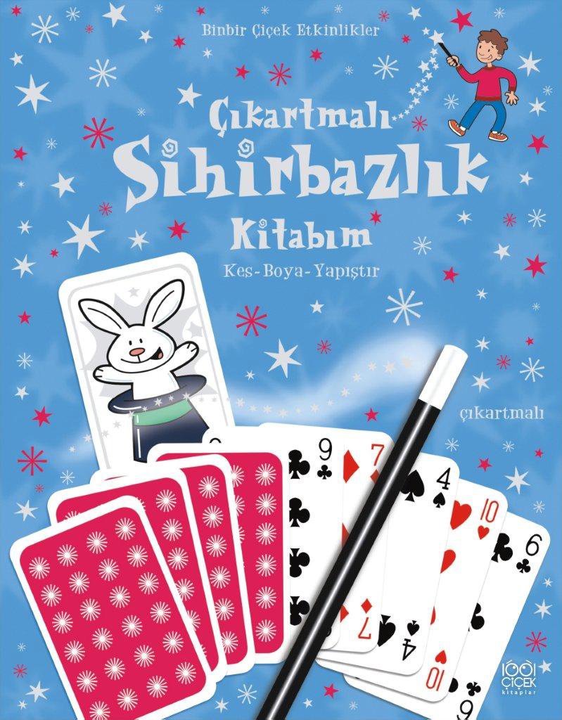 Çıkartmalı Sihirbazlık Kitabım / Kes -Boya - Yapıştır