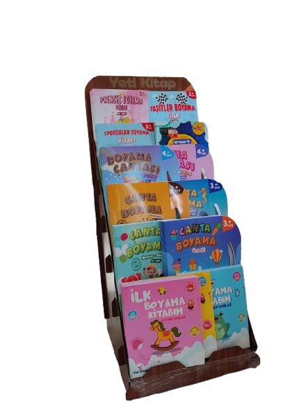 Ahşap Boyama Kitapları Standı (250 Kitap)