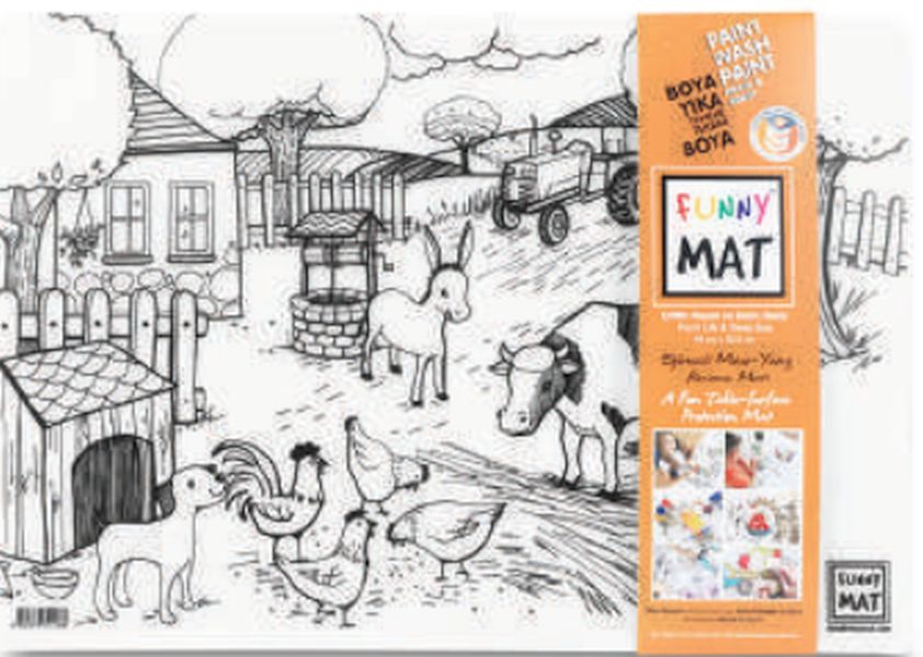 Funny Mat - Çiftlik Ve Derin Deniz 33,5 x 48 cm