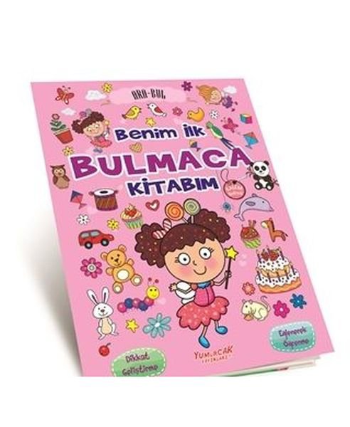 Bulmaca Kitabım Pembe  Kalem Hediyeli
