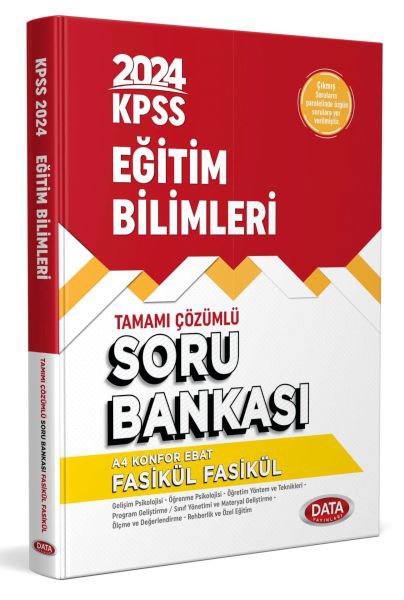 Data 2024 Kpss Eğitim Bilimleri Soru Bankası Fasikül Fasikül