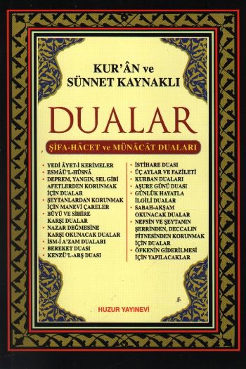 Kur'an ve Sünnet Kaynaklı Dualar (Kod 019)