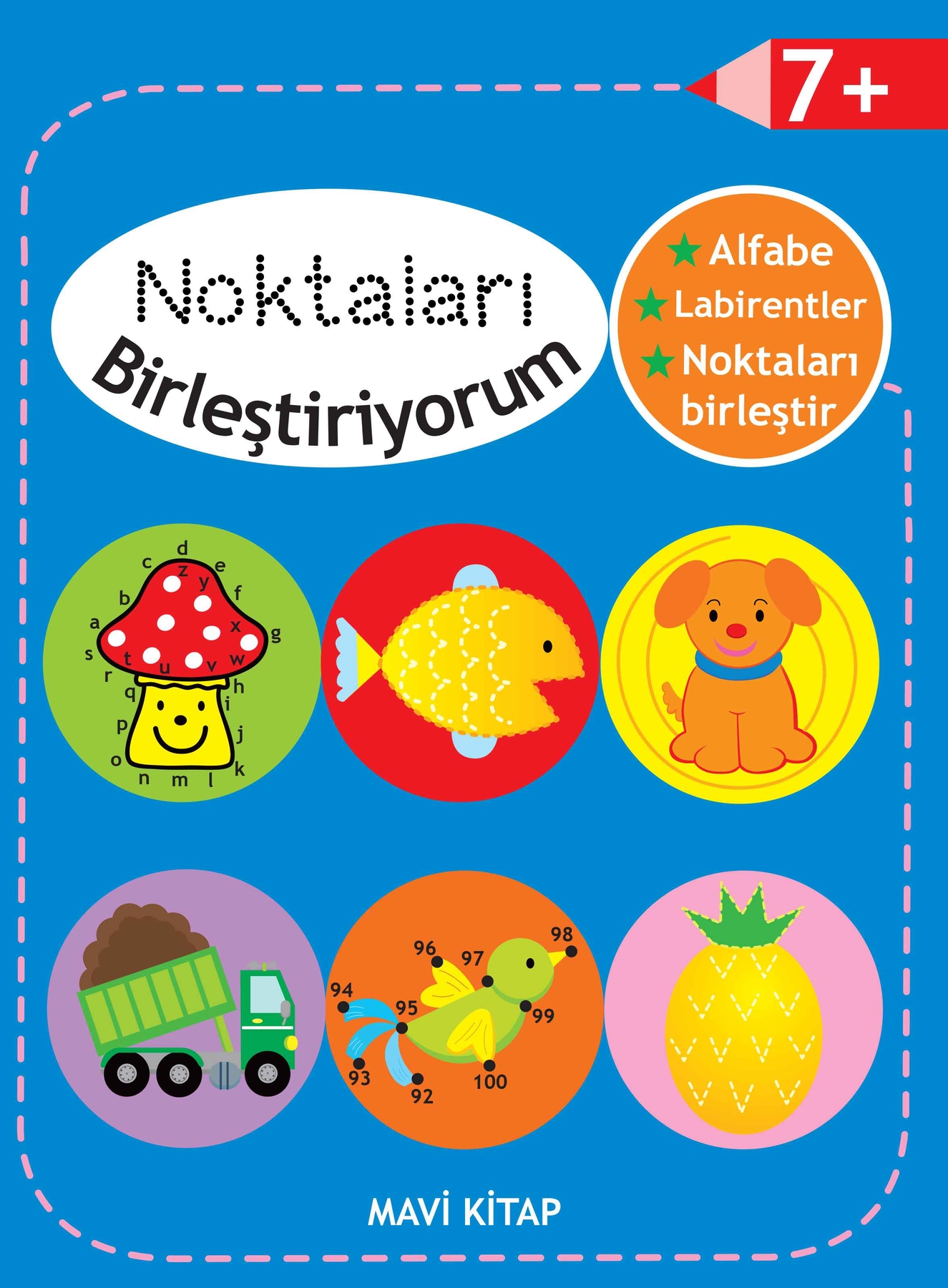 Noktaları Birleştiriyorum -  Mavi Kitap +7 Yaş