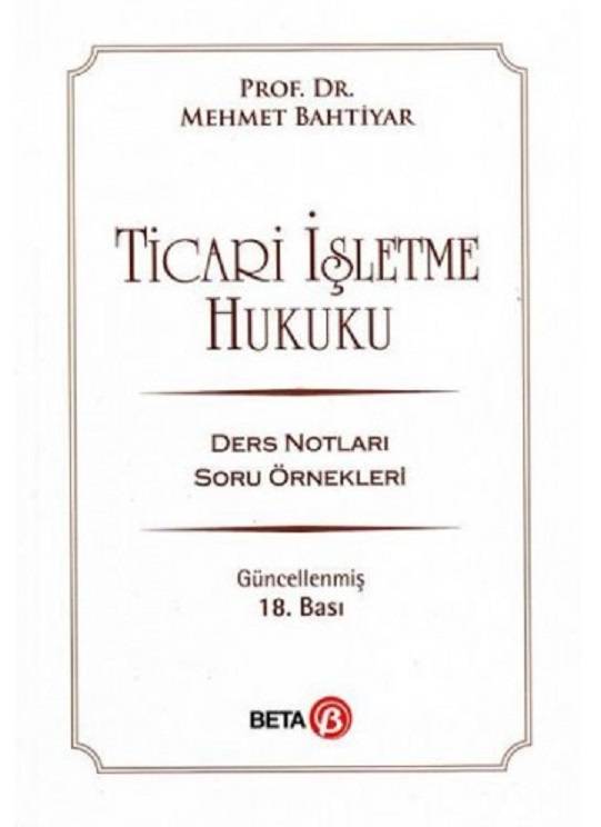 Ticari İşletme Hukuku