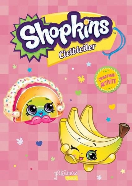 Shopkins Cicibiciler Çıkartmalı Aktivite - Pembe