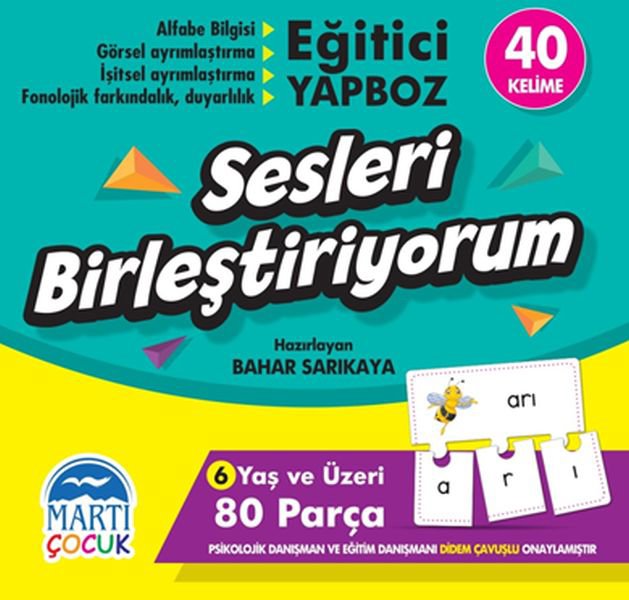 Sesleri Birleştiriyorum - Eğitici Yapboz