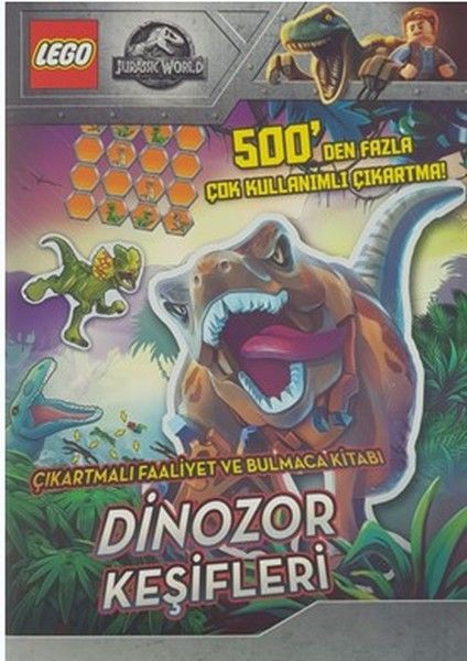 Lego Jurassic World-Dinozor Keşifleri-Çıkartmalı Faaliyet ve Bulmaca Kitabı