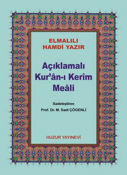 Açıklamalı Kuran ı Kerim Meali Çanta Boy Metinsiz - Karton Kapak