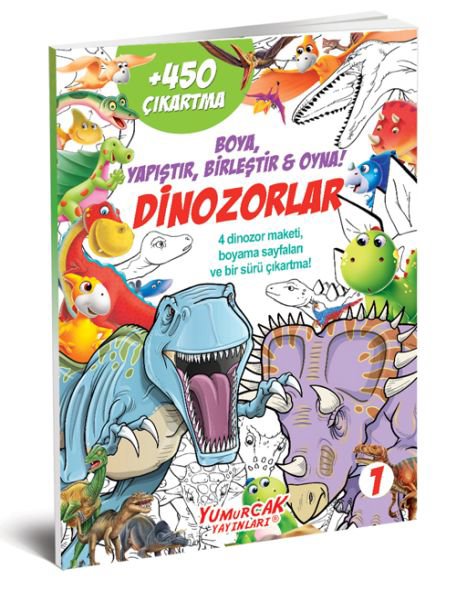 Dinozorlar 450 Çıkartma Kitabı - 1