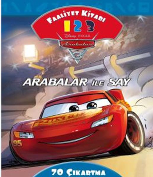 Arabalar İle Say Faaliyet Kitabı - Disney Arabalar 3