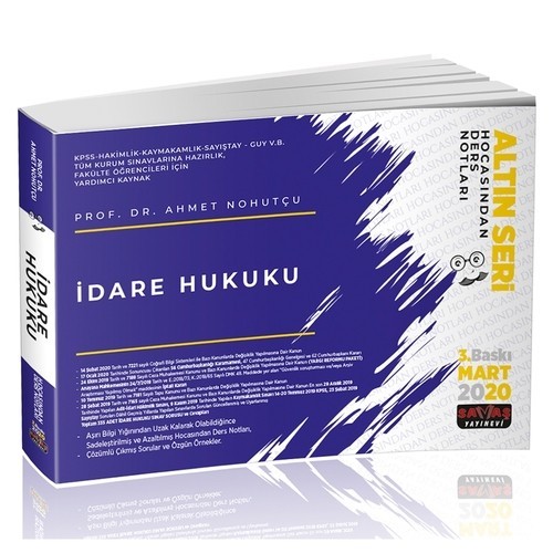 İdare Hukuku Hocasından Ders Notları