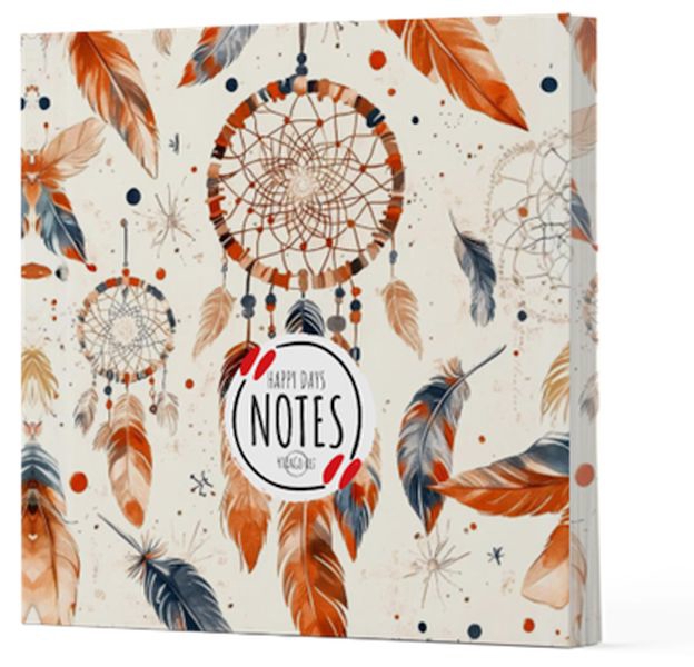 Tüy 5 - Çizgisiz Yan Boyamalı Defter