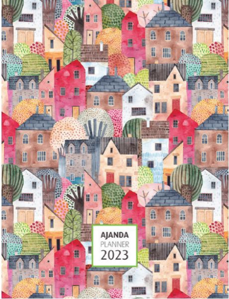 Akademi Çocuk 16x21 cm 2023 Houses Haftalık Ajanda