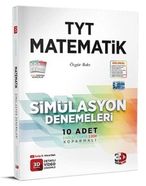 3D Yayınları TYT Matematik Simülasyon Denemeleri  Detaylı Video Çözümlü