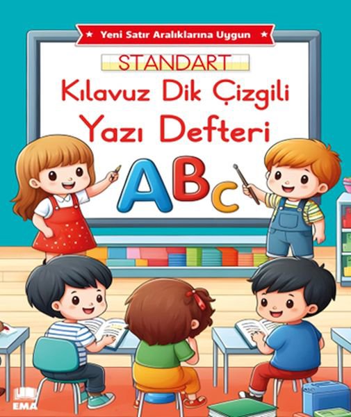 Renkli Standart Kare Çizgili Yazı Defteri A4 Ebat