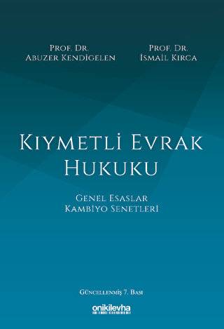 Kıymetli Evrak Hukuku- 7. BASKI